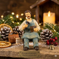 Preview: Handbemalte Krippenfigur Schuster, ca. 8 cm, K 945-11